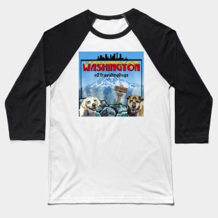 2 Traveling Dogs - Washington Baseball T-Shirt